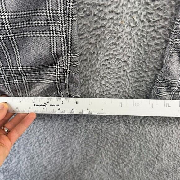 Pacsun Dress Pants Men's medium Gray Black Houndstooth Elastic Waist Casual Flat - Picture 5 of 11